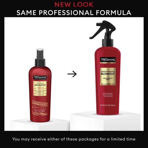 Tresemme Heat Protect Spray for 5-in-1 Anti-Frizz Control Keratin Smooth with Marula Oil - 8 fl oz