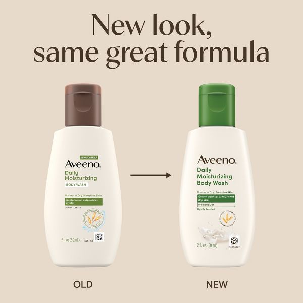 Aveeno Daily Moisturizing Body Wash with Soothing Oat - Trial Size - 2 fl oz