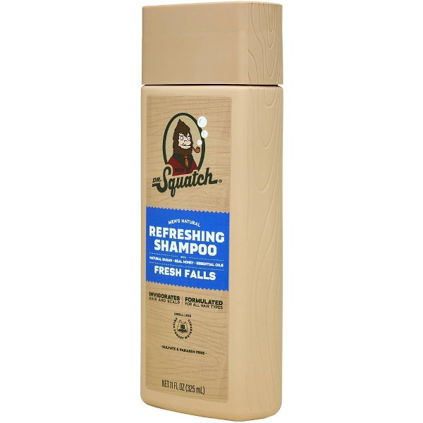 DR. SQUATCH Men's Natural Shampoo - Fresh Falls - 11 fl oz