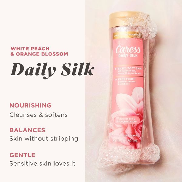 Caress Body Wash - Orange Blossom/Peach Scent - 20 fl oz