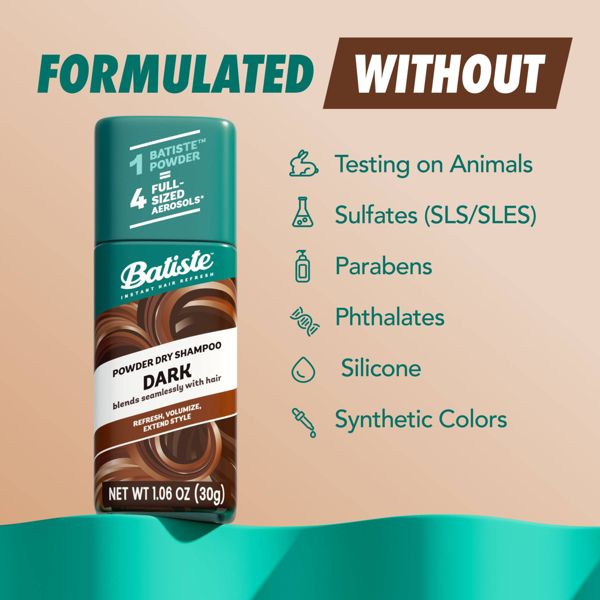 Batiste Dark Powder Dry Shampoo – 1.06oz