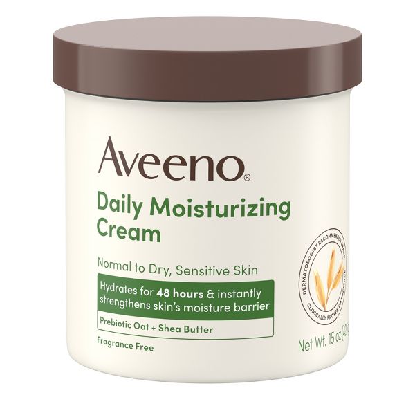 Aveeno Daily Moisturizing Cream - Fragrance Free - 15oz