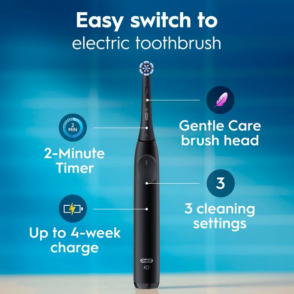 Oral-B iO Series 2 Electric Toothbrush Starter Kit with Timer and 2 Brush Heads - Forest Green