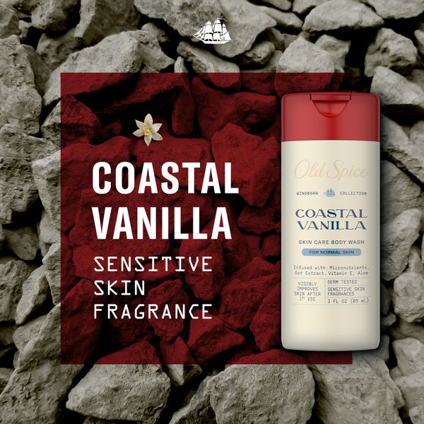 Old Spice Windborn Coastal Vanilla Body Wash - 3oz
