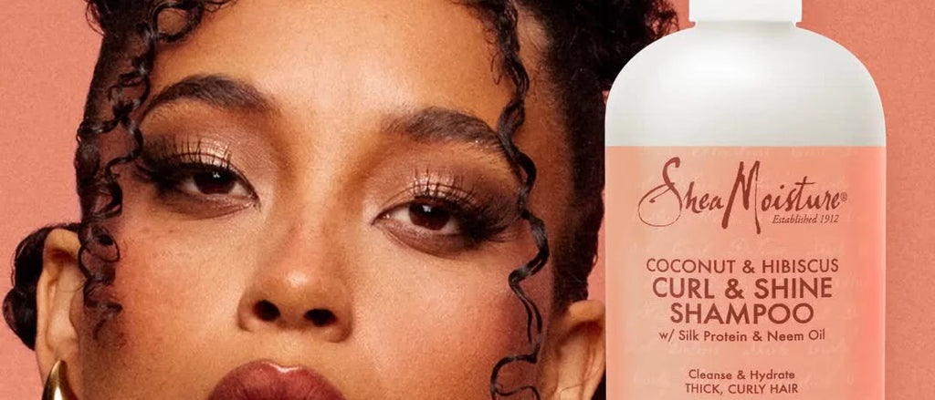 SheaMoisture Shampoo & Conditioner Bundle for Curly Hair, Coconut Hibiscus Curl & Shine with Fair Trade Shea Butter - 26oz/2pk