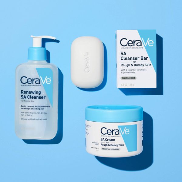 CeraVe SA Face Wash Salicylic Acid Cleanser with Hyaluronic Acid and Niacinamide - 16 fl oz