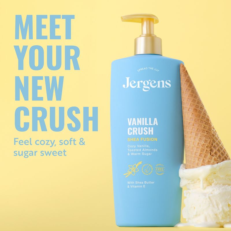 Jergens Shea Fusion Vanilla Crush Scented Body Lotion with Shea Butter & Vitamin E for 24-Hour Moisture - 14 fl oz