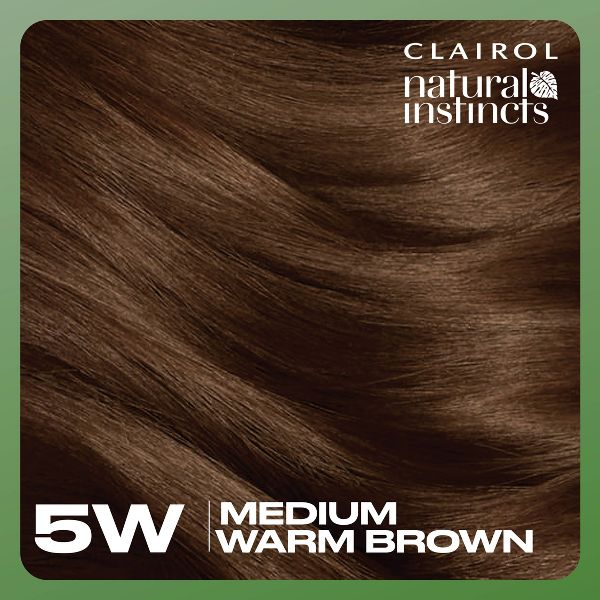 Instincts Clairol Demi Permanent Hair Color Dye Kit Brass Free - 5C Medium Brown, Peppercorn: Ammonia-Free, Contains Vitamin E, Vegan