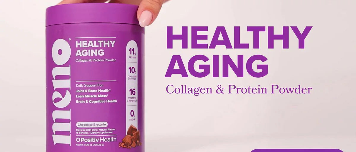 O Positiv MENO Healthy Aging Collagen & Protein Powder - Chocolate Brownie - 9.39oz