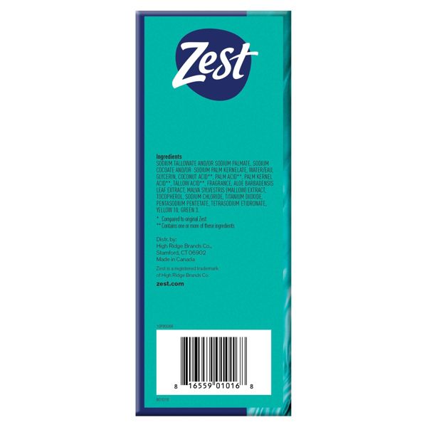 Zest Aqua with Vitamin E Refreshing Bar Soap - 12pk - 4oz each