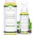 Tree To Tub Sensitive Skin Face Wash for Oily Combination Skin - Gentle Tea Tree Face Cleanser for Women & Men, All Natural Peppermint Facial Cleanser