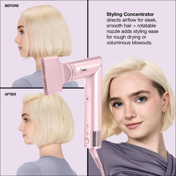 Shark FlexStyle Air Styling & Drying System Blush Hair Dryers - Beauty Studio