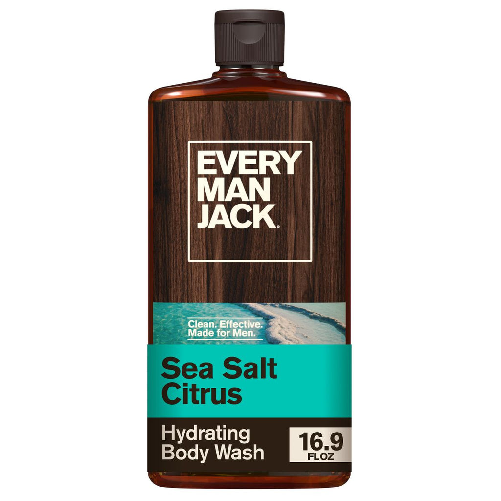 Every Man Jack Sea Salt + Citrus Hydrating Naturally Derived Men's Body Wash - 16.9 fl oz