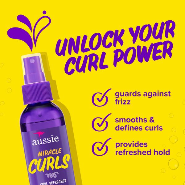 Aussie Miracle Curls Refresher Spray Gel - 5.7 fl oz