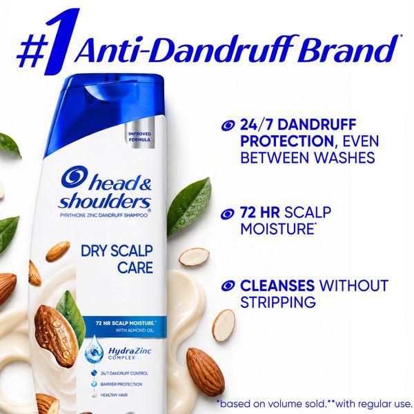 Head & Shoulders Dry Scalp Care with Almond Oil Anti-Dandruff Shampoo - 12.5 fl oz