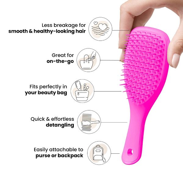 Tangle Teezer Mini Ultimate Detangler Hair Brush - Pink