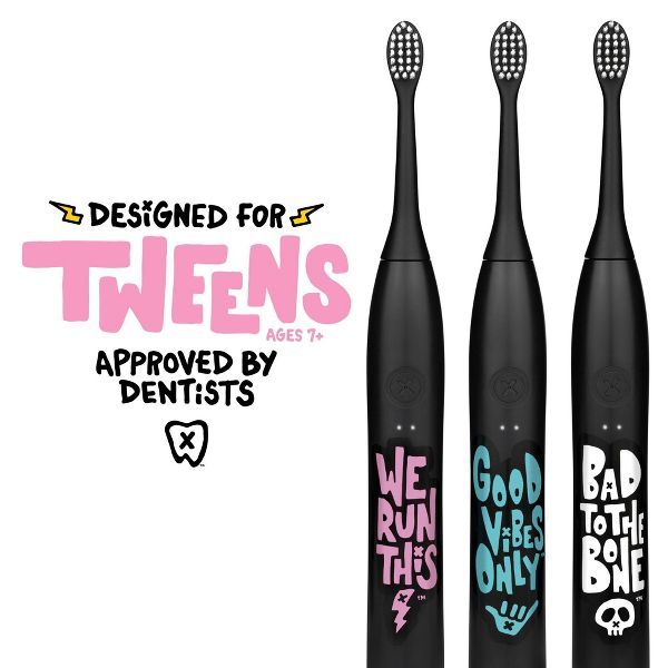 Made by Dentists Sonic We Run This Tween Rechargeable Electric Toothbrush with Timer and Multiple Brush Modes