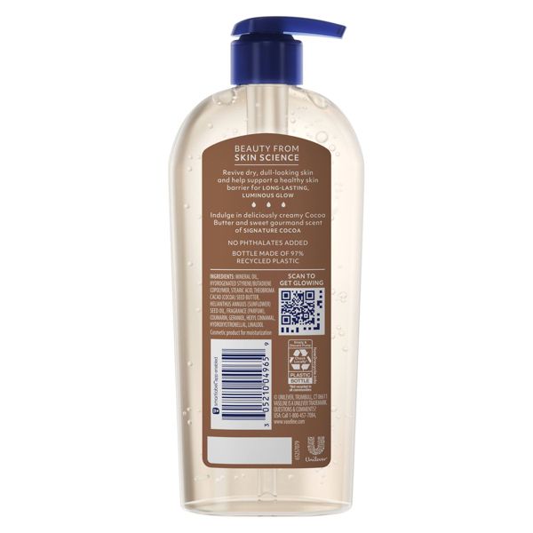 Vaseline Body Gel Oil Cocoa Radiant Pump - 12 fl oz