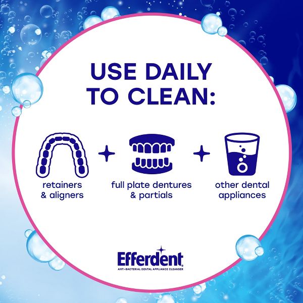 Efferdent Denture Cleanser Tablets, Complete Clean Formula, 102 Count