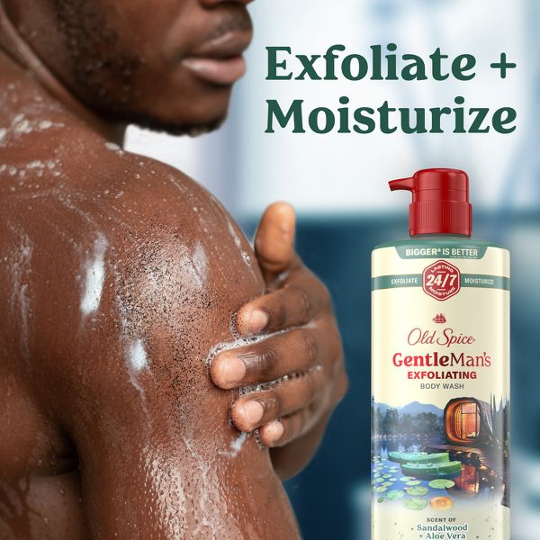 Old Spice Gentle Man's Blend Exfoliating Bodywash Pump - Sandalwood & Aloe Vera - 26 fl oz