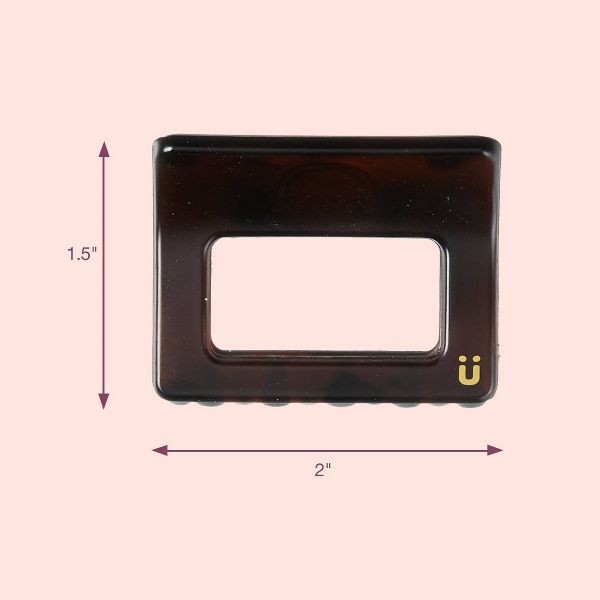 scünci | lüxe Statement Mini Rectangle Claw Clips - 2pcs