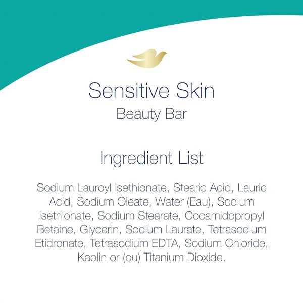 Dove - Sensitive Skin Beauty Bar Soap, 3.15 Oz