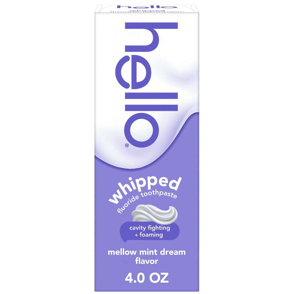 hello Whipped Minty Foam Fluoride Toothpaste - Mellow Mint Dream - 4oz