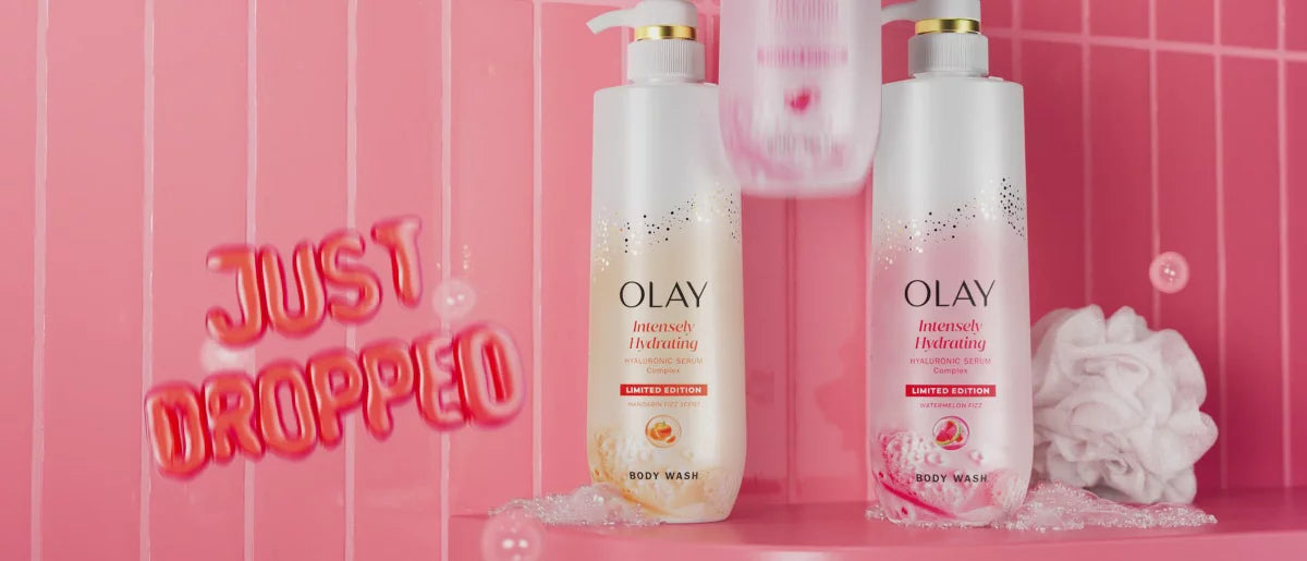 Olay Melon Spritz Hyaluronic Serum Body Wash - 20 fl oz