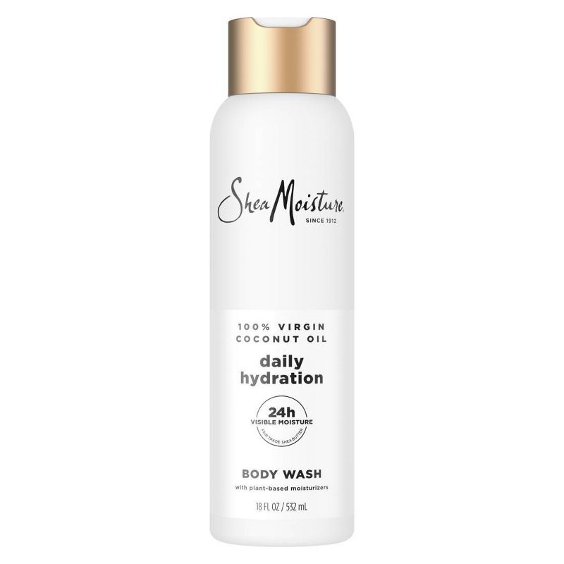 SheaMoisture Body Wash Daily Hydration - 100% Virgin Coconut Oil with Coconut Milk & Glycerin - 18 fl oz