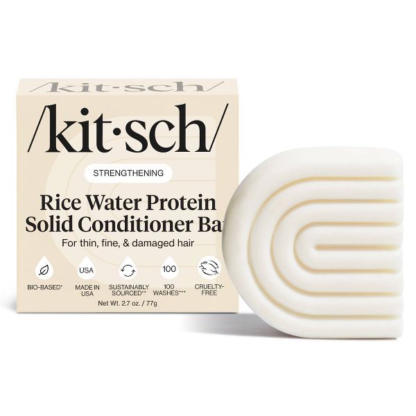 Kitsch Rice Water Protein Strengthening Solid Conditioner - 2.7oz