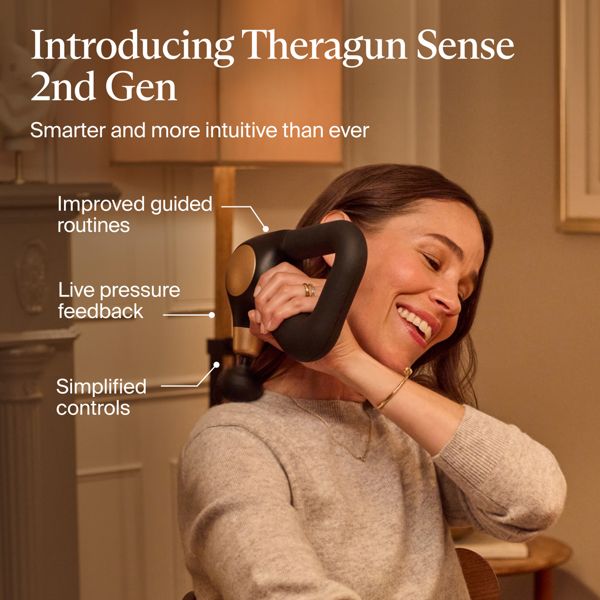 Therabody Theragun Sense (2nd Generation) Massage Gun - Relaxing Massage with Built-In Guided Routines