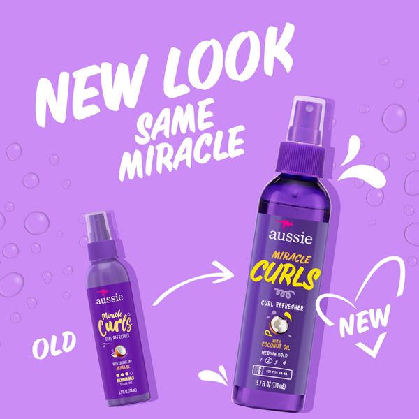 Aussie Miracle Curls Refresher Spray Gel - 5.7 fl oz
