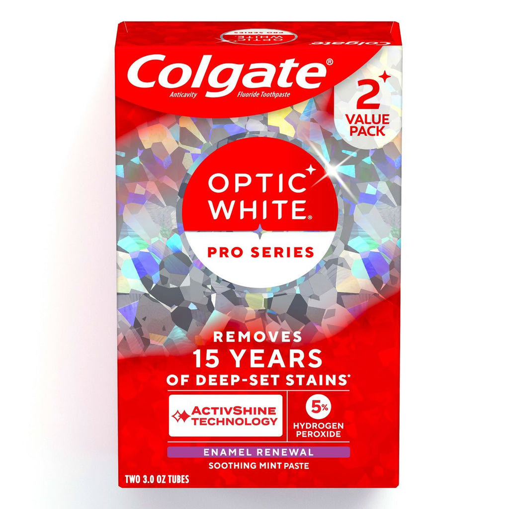 Colgate Optic White Pro Series Enamel Renewal Toothpaste - 3oz/2pk