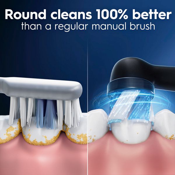 Oral-B iO Ultimate Clean Replacement Brush Heads - Black - 4ct