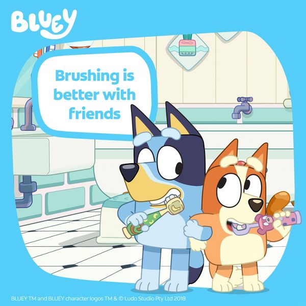 Colgate Kids' Battery Toothbrush - Bluey Bingo - Extra Soft