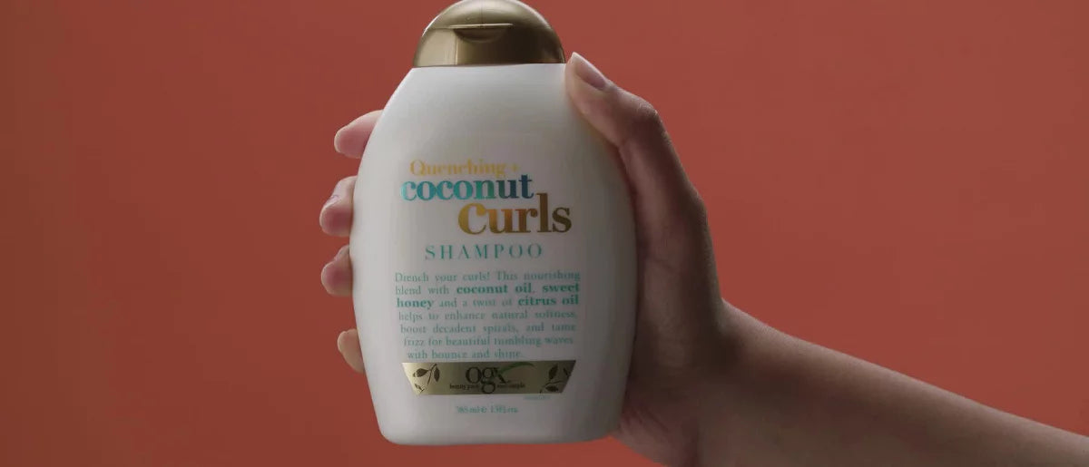 OGX Quenching+ Coconut Curls Shampoo Curly Hair Shampoo with Coconut Oil, Citrus Oil & Honey - 13 fl oz