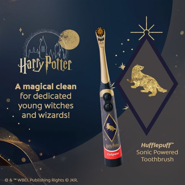 Colgate Kids' Harry Potter Battery Powered Toothbrush - Hufflepuff