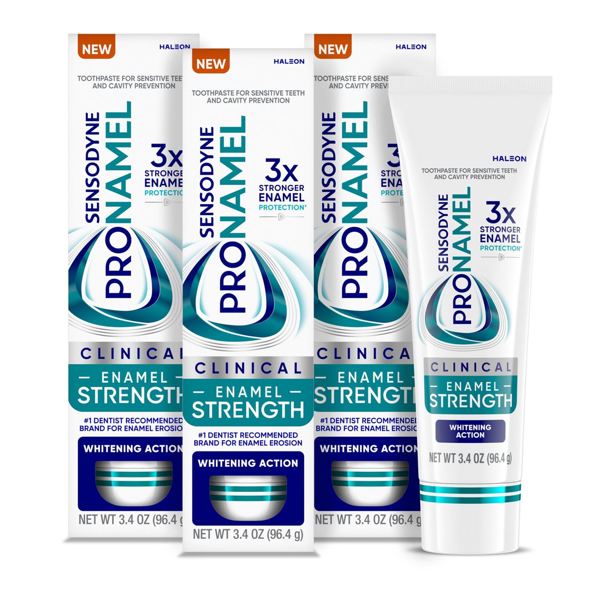 Sensodyne Pronamel Clinical Enamel Strength Whitening Action Toothpaste - 3.4oz/2pk