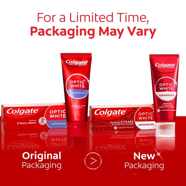 Colgate Optic White Whitening Toothpaste Sparkling White - 3.2oz
