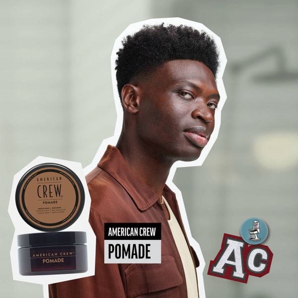 American Crew Men's Medium Hold and High Shine Hair Pomade Gel - 3oz