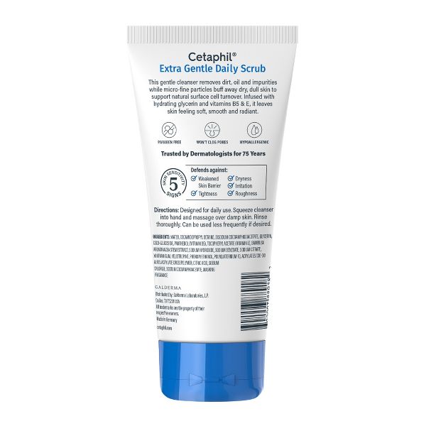 Cetaphil Extra Gentle Exfoliating Face Wash Daily Scrub - 6 fl o