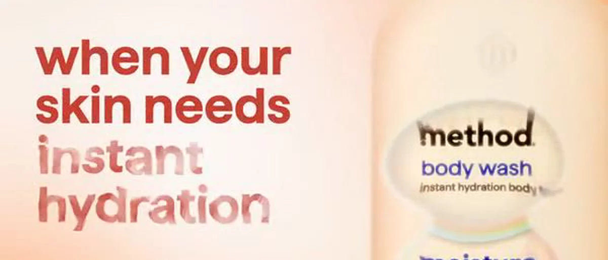 Method Moisture Enhancing Instant Hydration Body Wash Tonic with Bamboo Dust, Amino and Hyaluronic Acids - Lily, Sandalwood and Musk - 17 fl oz