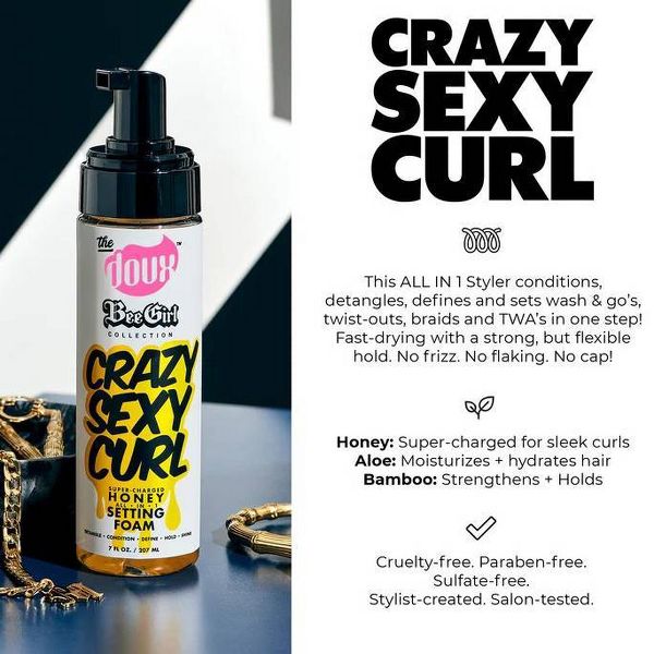 The Doux Crazy Sexy Curl Setting Foam - 7 fl oz