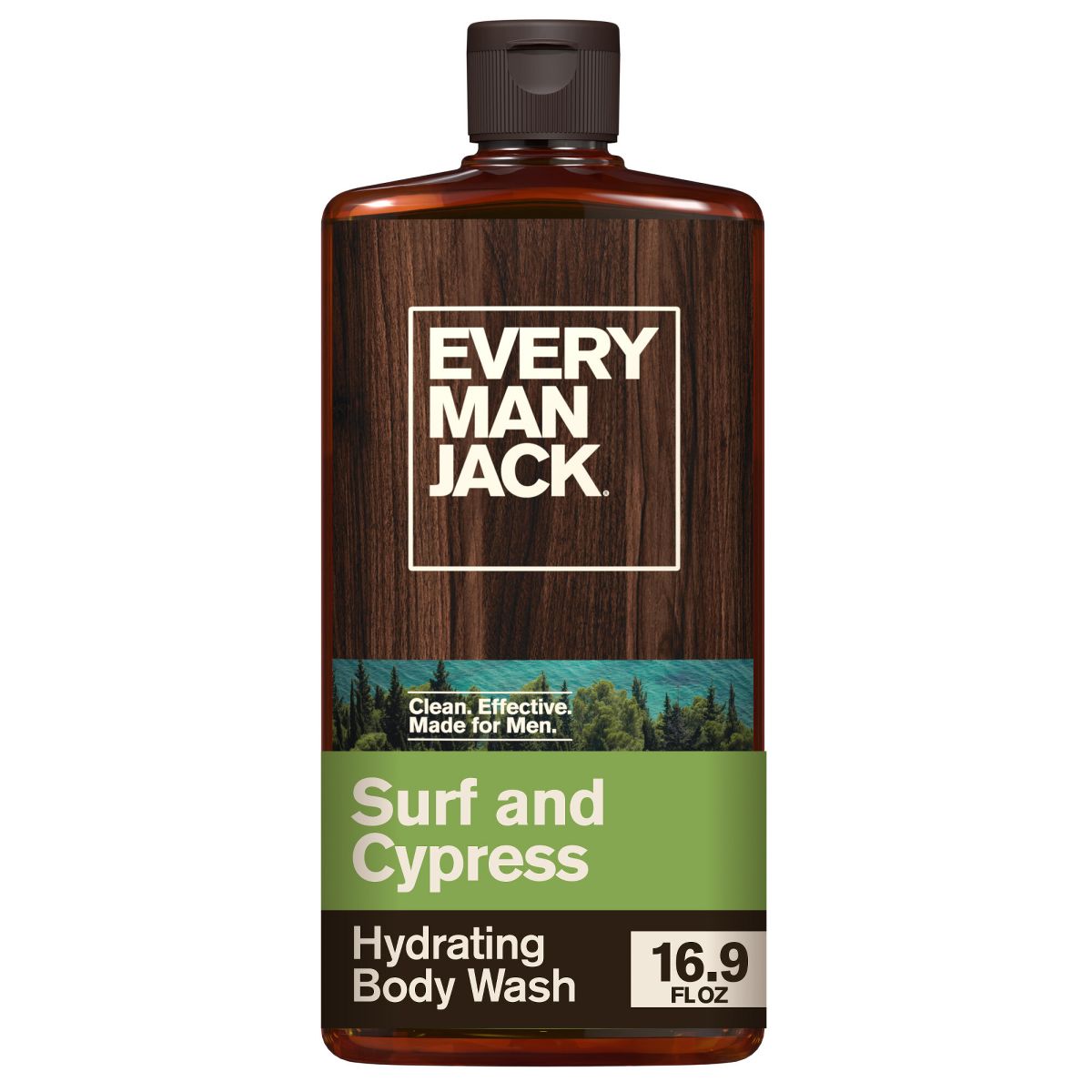 Every Man Jack Hydrating Body Wash - Surf + Cypress - 16.9 fl oz