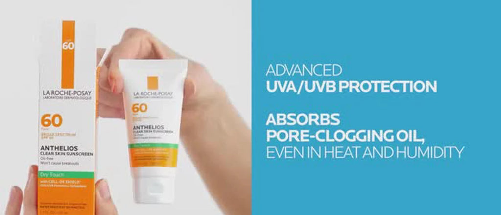 La Roche Posay Anthelios Clear Skin Dry Touch Face Sunscreen for Acne Prone Skin - SPF 60 - 1.7 fl oz