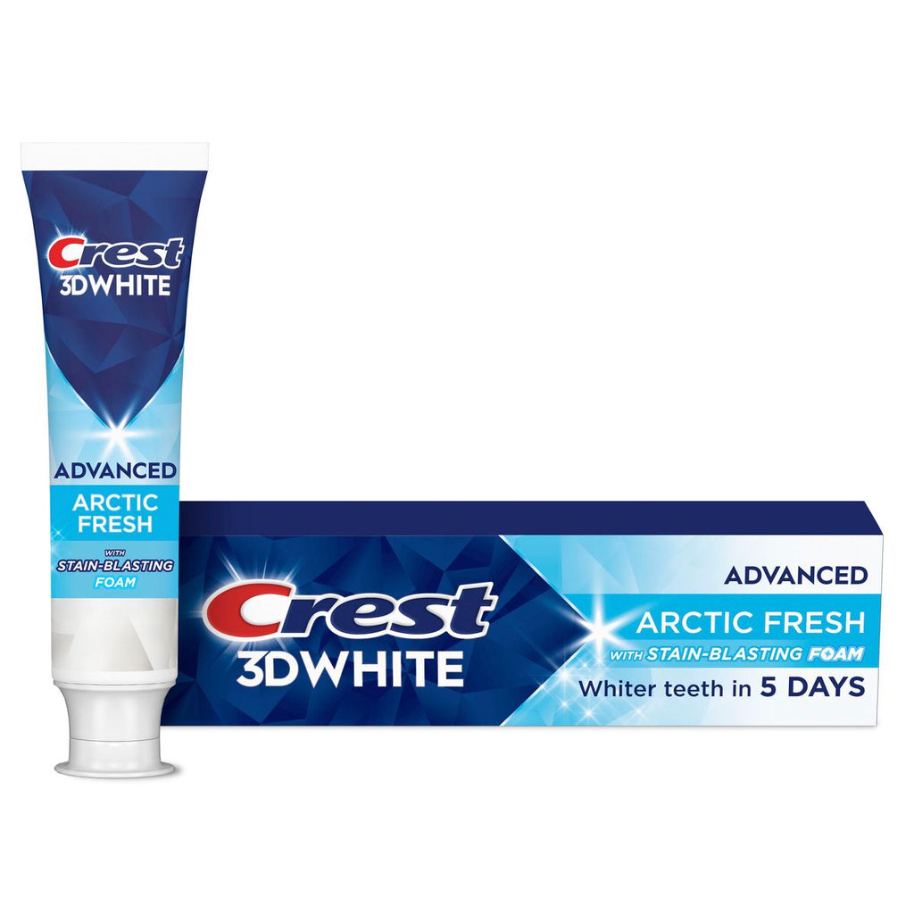 Crest 3D White Advanced Teeth Whitening Fluoride Toothpaste - Arctic Fresh - 3.3oz
