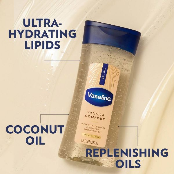 Vaseline Comfort Moisturizing Gel Body Oil Vanilla - 6.8 fl oz