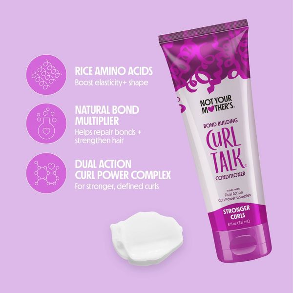 Not Your Mother's Curl Talk Bond Building Hydrating Conditioner for Curly Hair - 8 fl oz