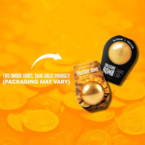 Da Bomb Bath Fizzers Treasure Bath Bomb - 3.5oz