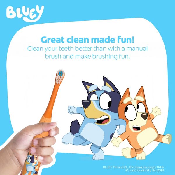 Colgate Kids' Battery Toothbrush - Bluey Bingo - Extra Soft